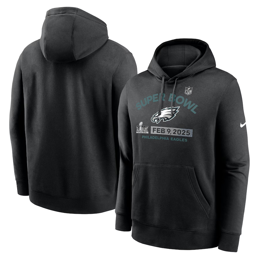 Men Philadelphia Eagles blank Black  NFL 2025 hoodie style 3->philadelphia eagles->NFL Jersey